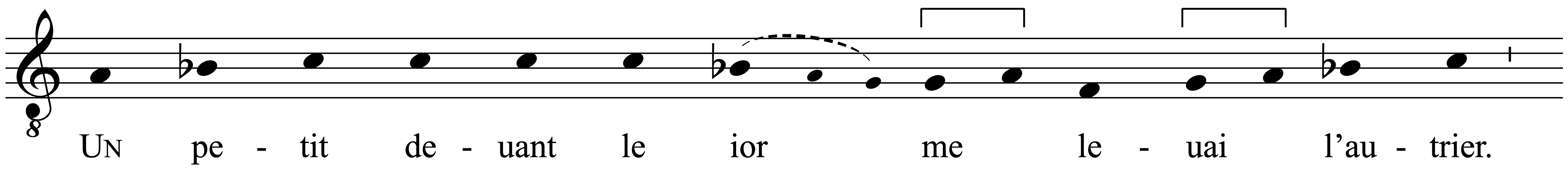 Work musical notation